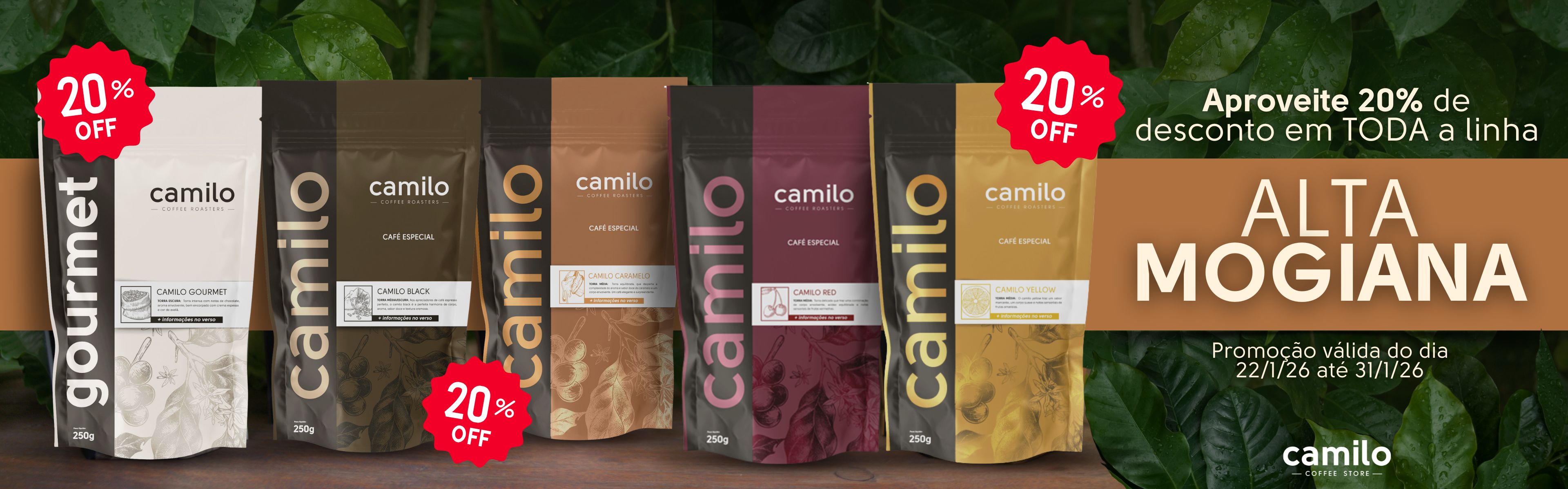 20% OFF Linha Mogiana