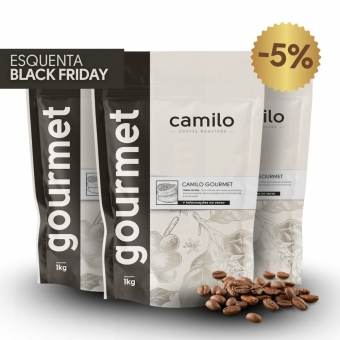 Kit Camilo Gourmet + Porta Filtro de Couro personalizado de BRINDE