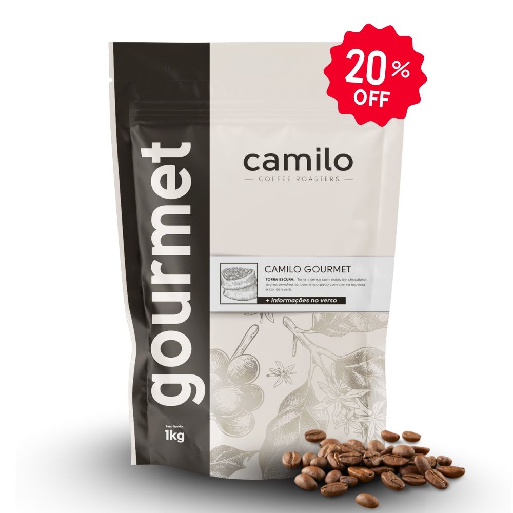 Café Camilo Gourmet 1Kg EM GRÃOS 100% Arábica