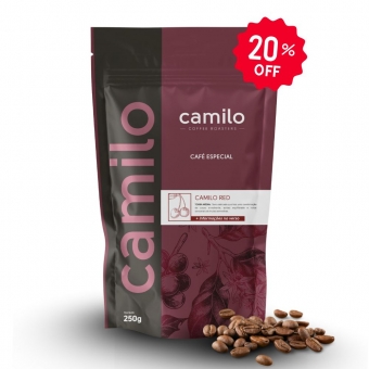 Café Camilo Especial Red Alta Mogiana 250g EM GRÃOS 100% Arábica