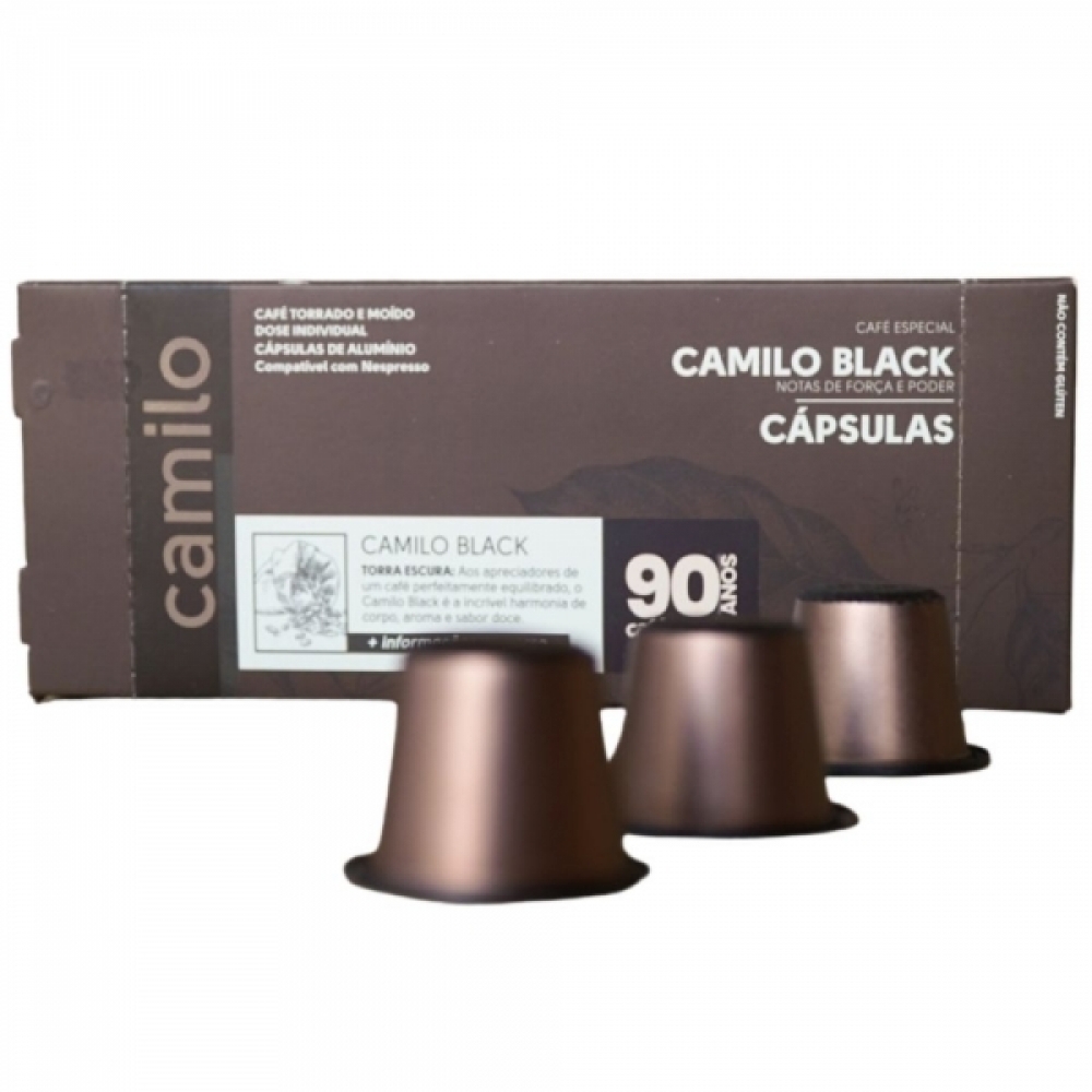 Cápsulas Camilo Black 100% Arábica - 10 unidades
