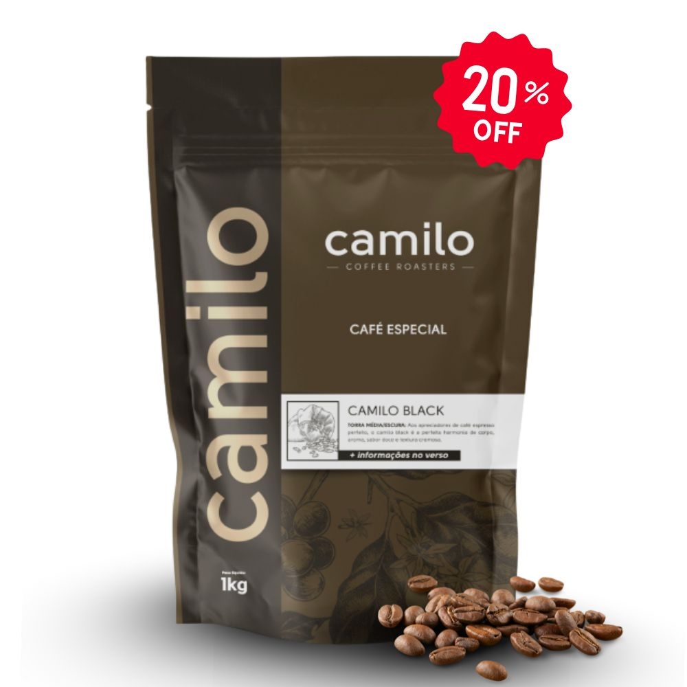 Café Especial Camilo Black 1Kg EM GRÃOS 100% Arábica